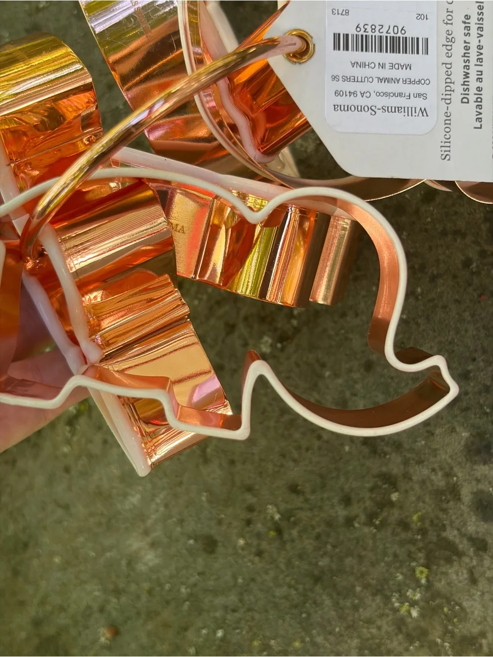 6 Williams Sonoma Copper Coated Animals Cookie Cutters - All Seasons - NIP!!